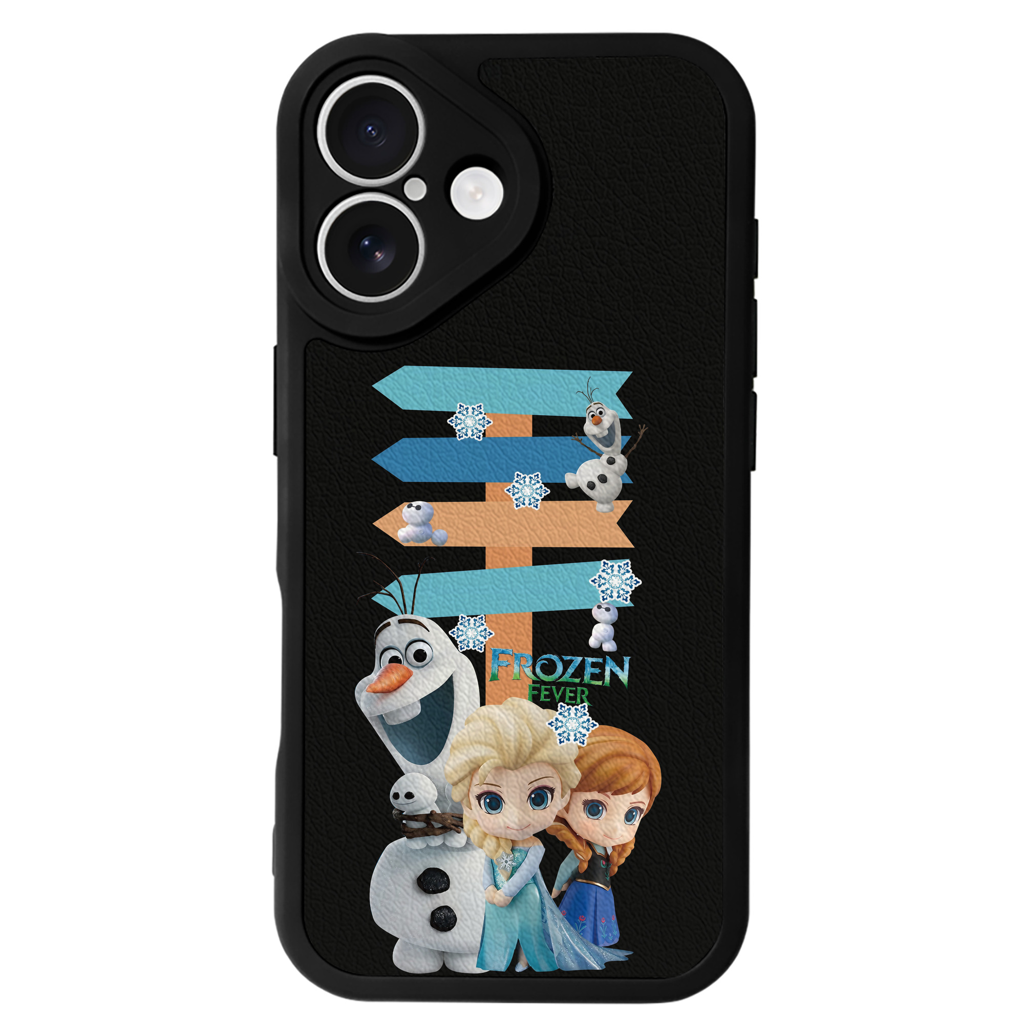 （画像用） アナと雪の女王 アンナ エルサ Frozen Anna Elsa 【iPhone 16シリーズ対応】シリコンスマホケース（レザー調） 材質：シリコン